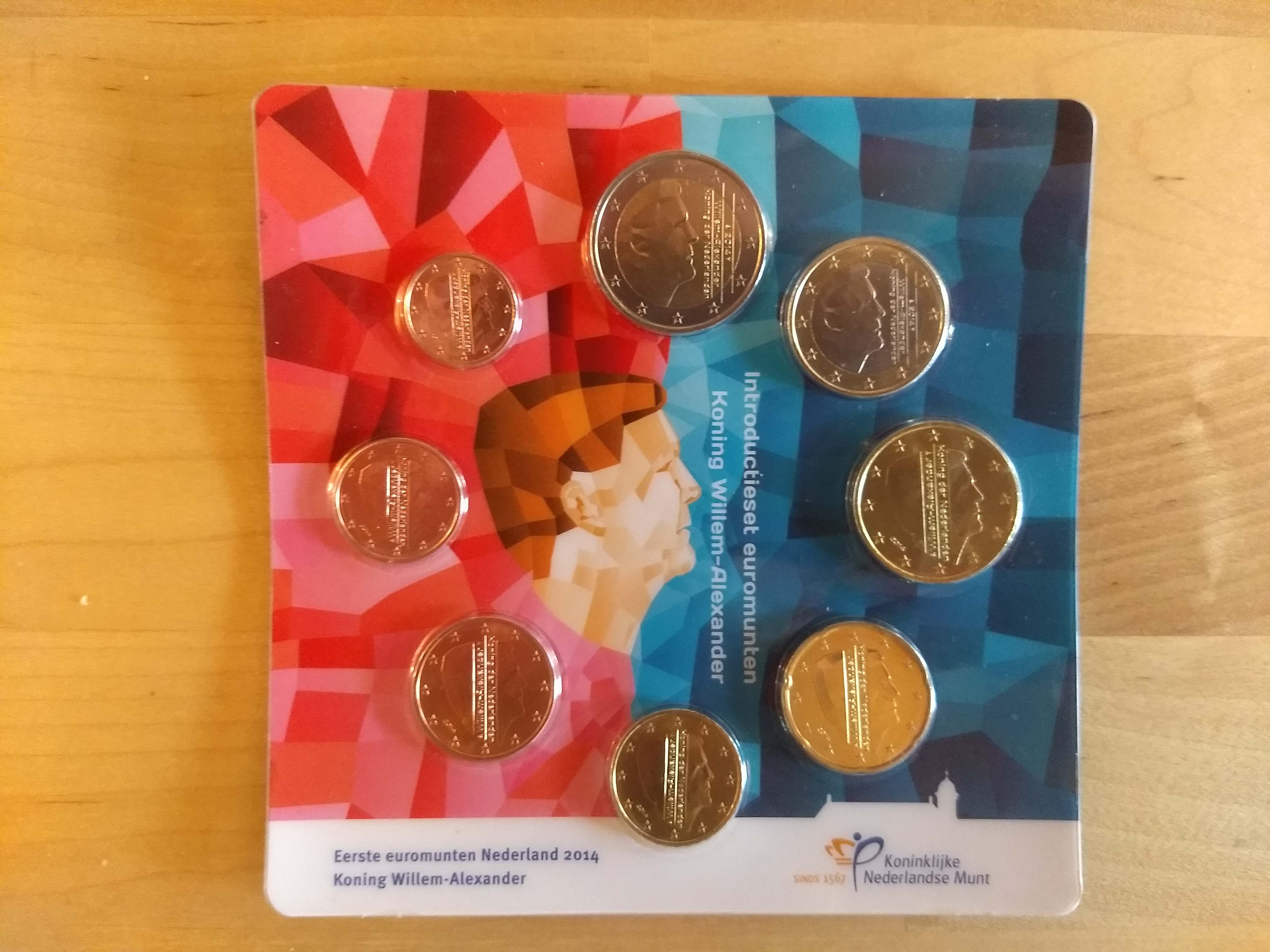 circulatie Grace Blootstellen Euro set “Introductieset euromunten Koning Willem-Alexander” (2014) –  Snubbeken